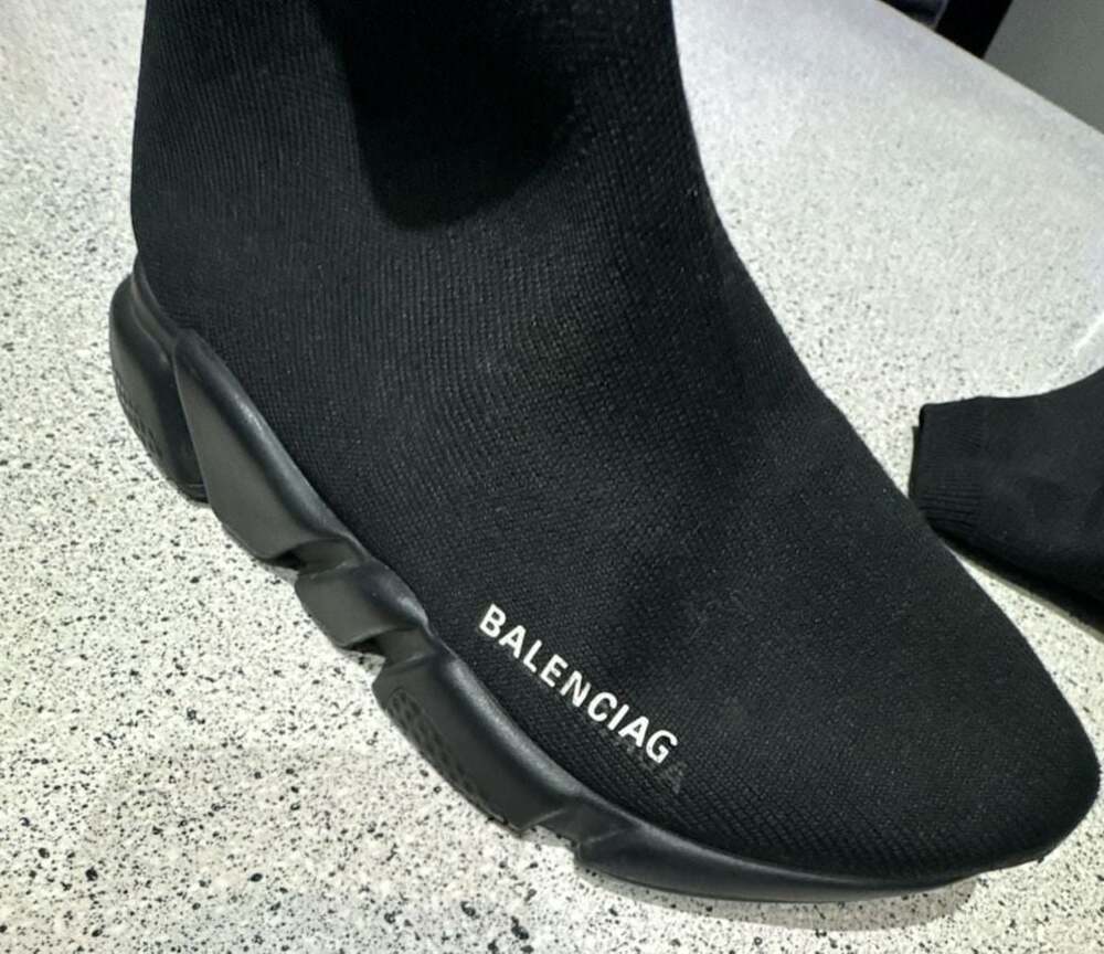 Balenciaga Speed Trainer Sock Sneakers in Black - Picture 3 of 5